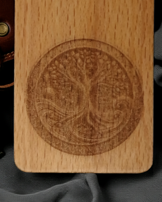 Steamed Beech Wood, Tree of Life Bookmark with Book quote and Tassel.
