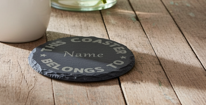 Personalised Coasters - This Coaster- Belongs to.