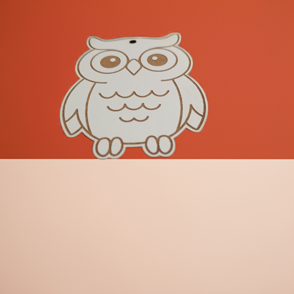 Personalised Gift Tag, "Herbert the Owl" Engrave text on back, to.... from....