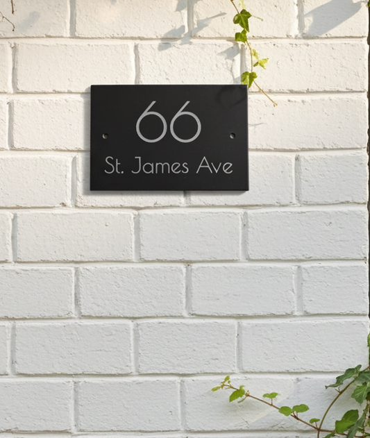 Personalised Quality Slate House Signs. 15cm x 10cm x approximately 1cm. Any Text and Font.