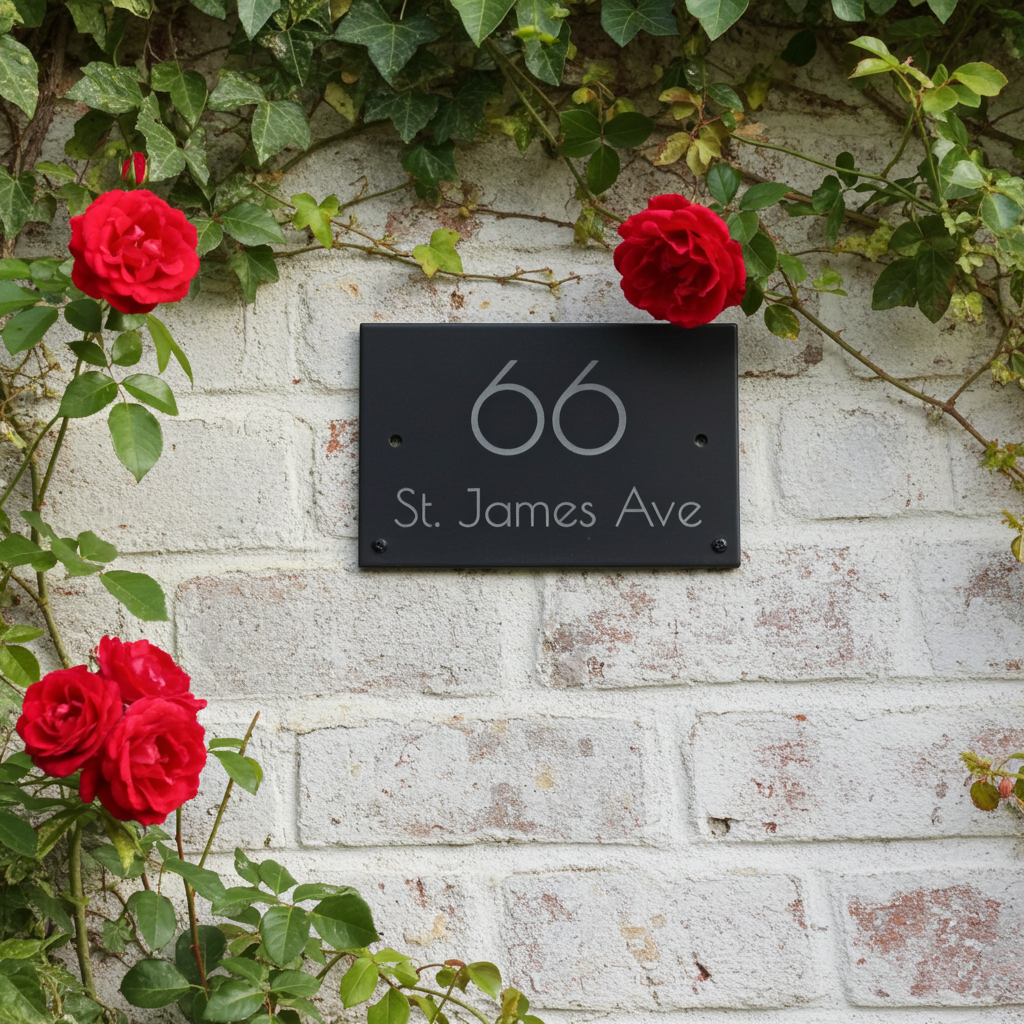 Personalised Quality Slate House Signs. 15cm x 10cm x approximately 1cm. Any Text and Font.