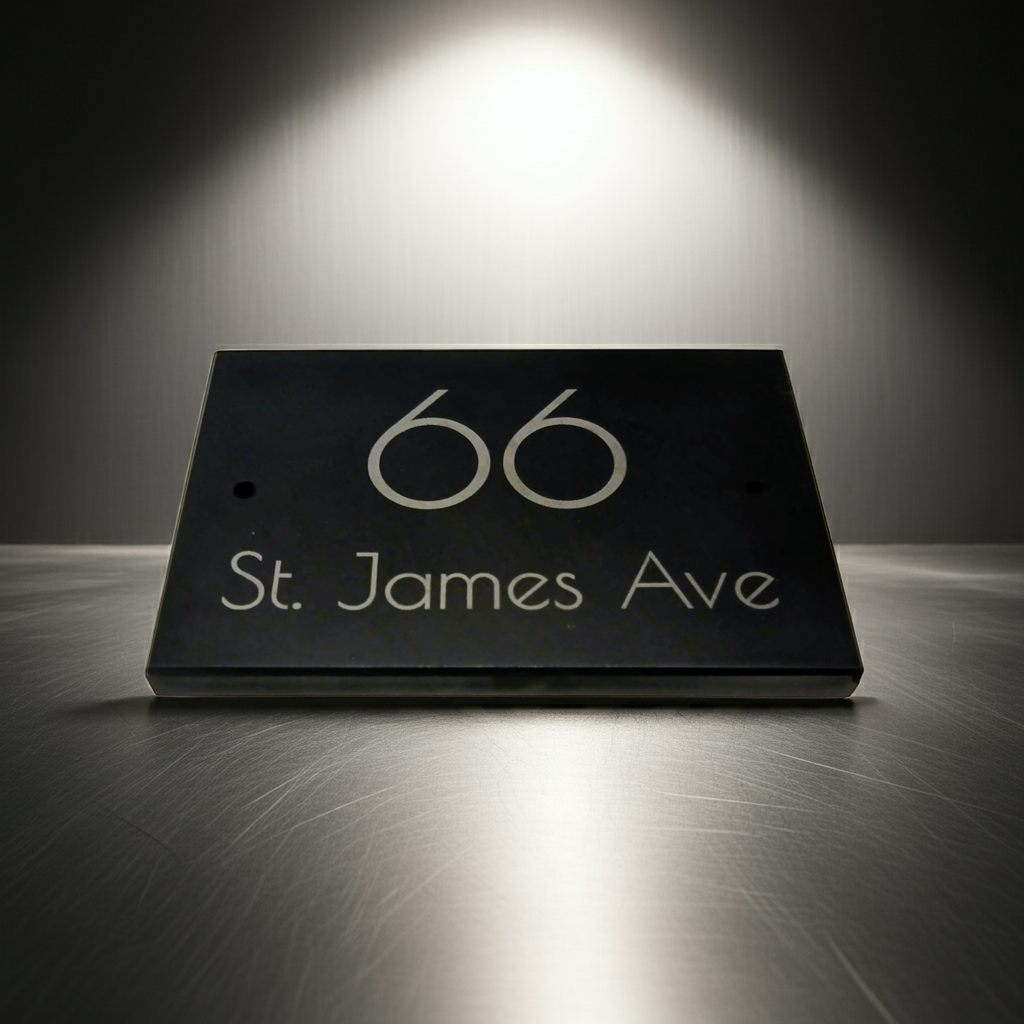 Personalised Quality Slate House Signs. 15cm x 10cm x approximately 1cm.