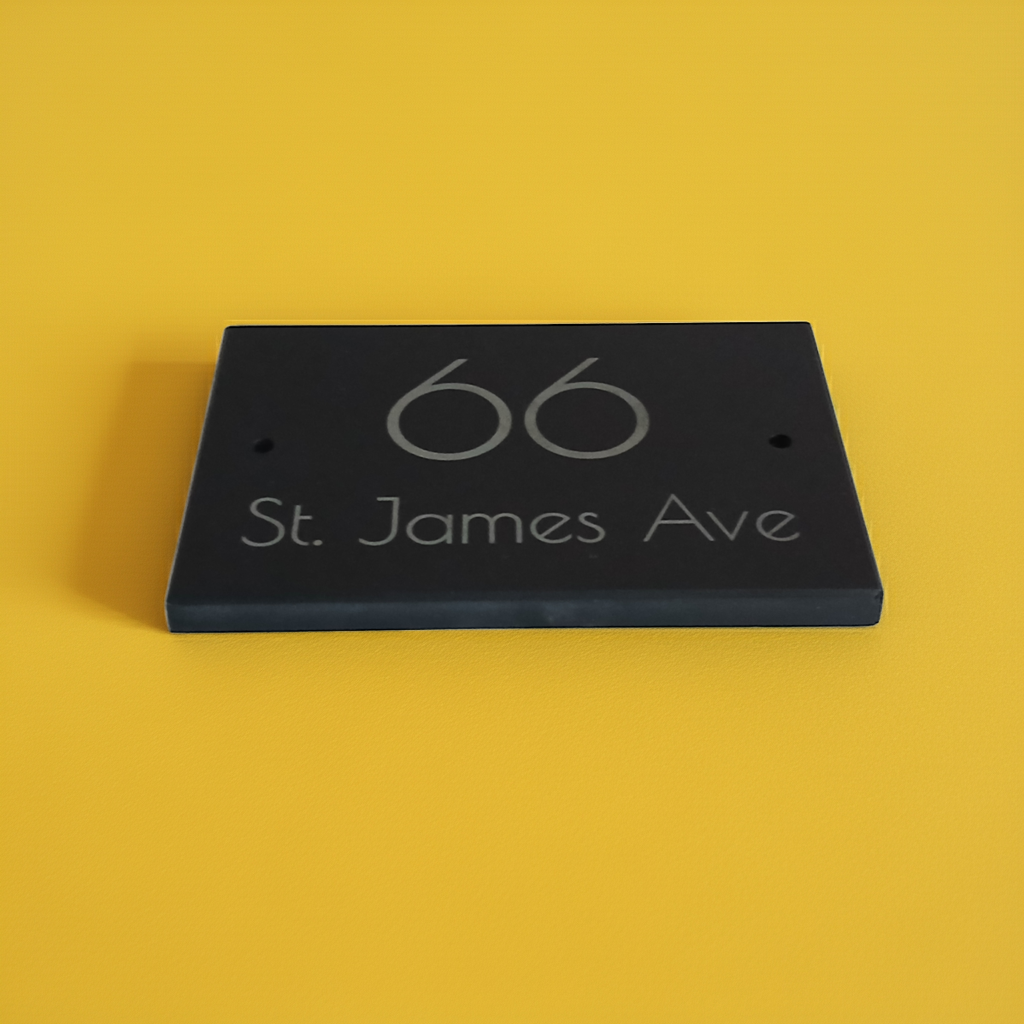 Personalised Quality Slate House Signs. 15cm x 10cm x approximately 1cm.