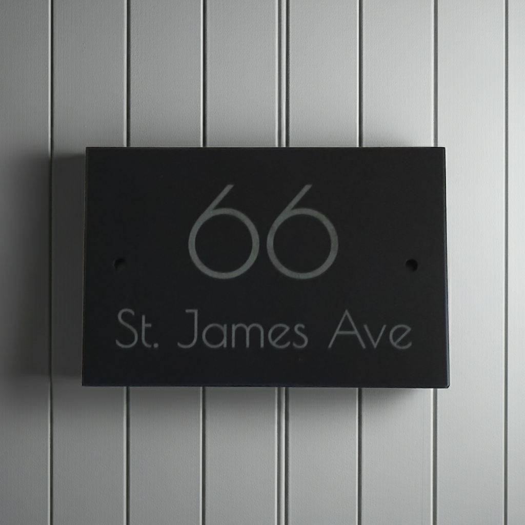 Personalised Quality Slate House Signs. 15cm x 10cm x approximately 1cm.