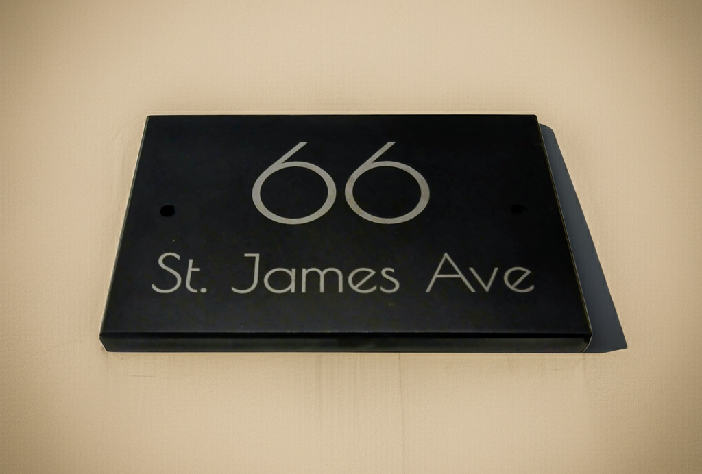 Personalised Quality Slate House Signs. 15cm x 10cm x approximately 1cm.