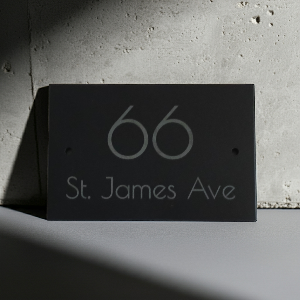 Personalised Quality Slate House Signs. 15cm x 10cm x approximately 1cm.