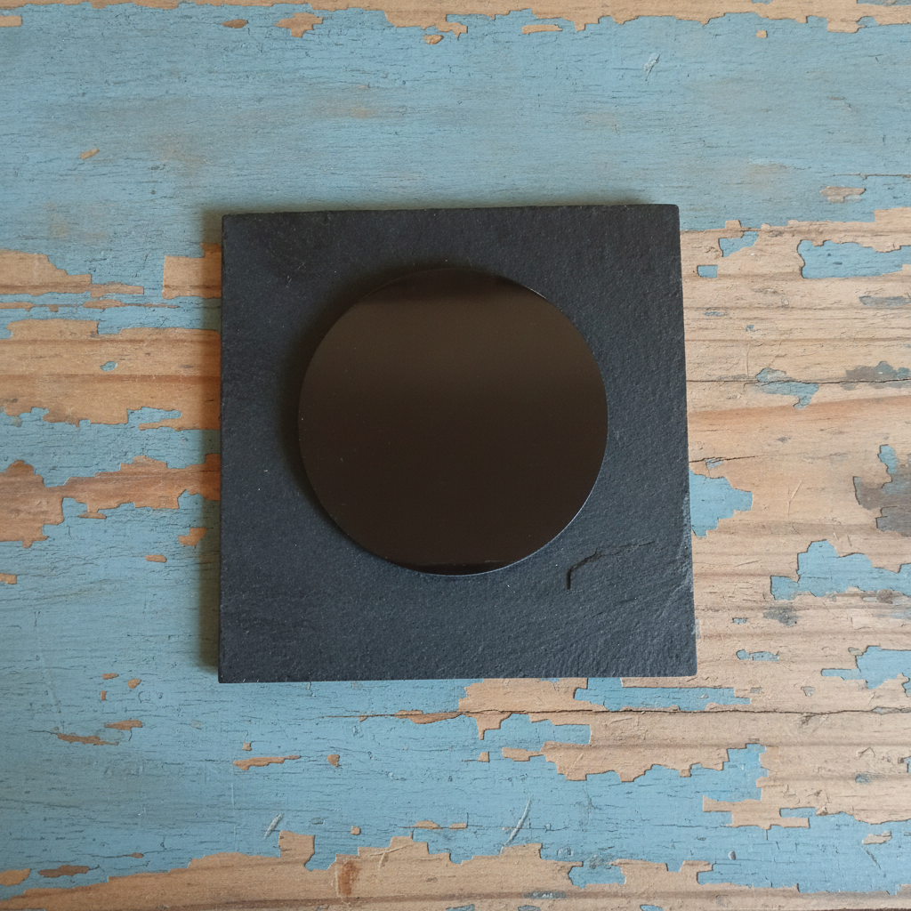 Personalized Slate Photo Fridge Magnet | Custom Laser Engraved Gift 75mm