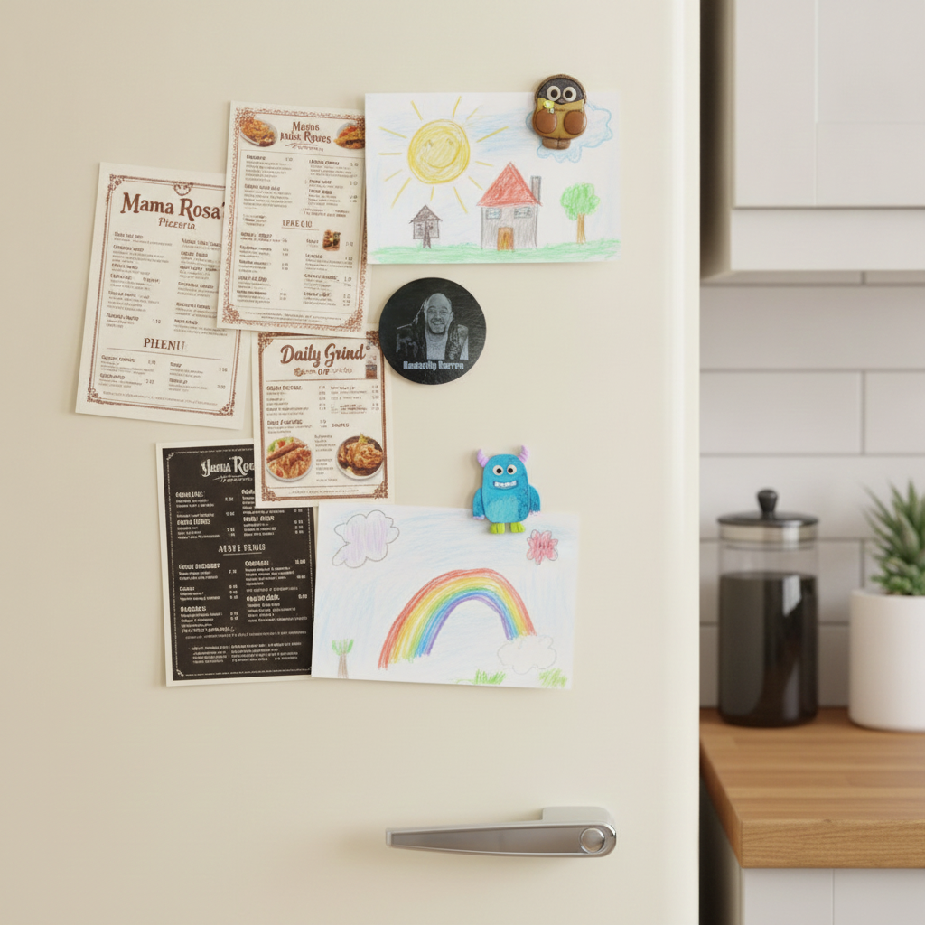 Personalized Slate Photo Fridge Magnet | Custom Laser Engraved Gift 75mm