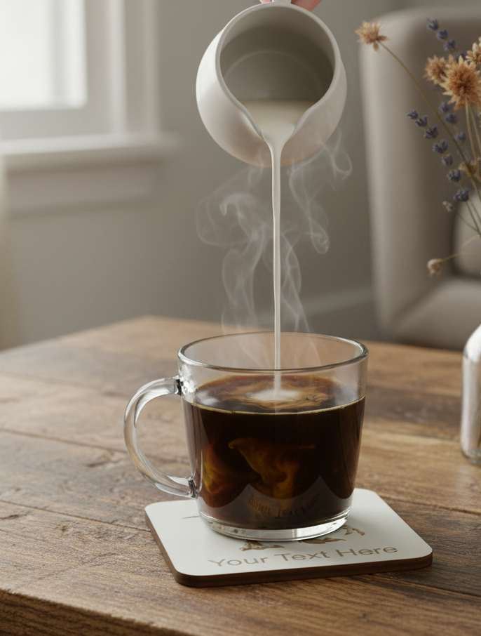 Set of 4, Wood- Personalise your own coaster- Detailed Dinosaur engraving, Bumper Feet. Any Text or Font.