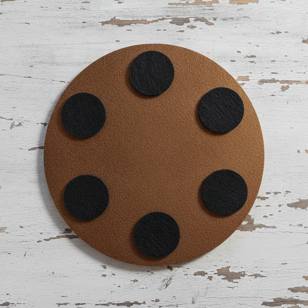 Set of 6 Car Theme Round Wood Drink Coasters. Stylish and made to order. With Bumper Feet.