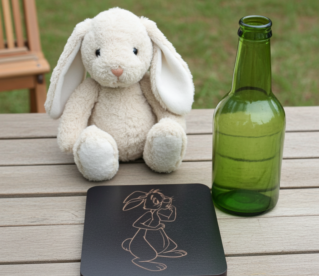 Set of 6 Winnie-the- pooh Wood Drink Coaster Collection. With Bumper Feet. Now with rounded corners.