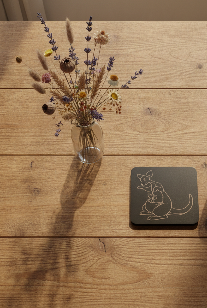 Set of 6 Winnie-the- pooh Wood Drink Coaster Collection. With Bumper Feet. Now with rounded corners.