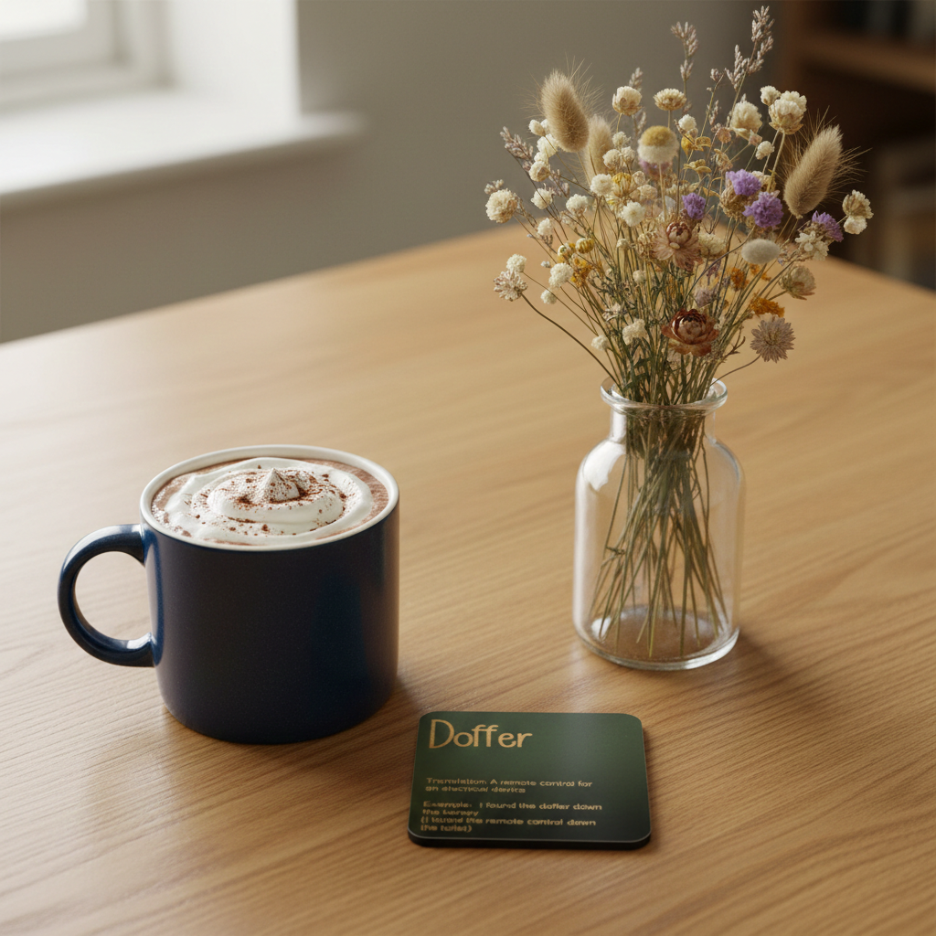 Set of 6, Drink Coasters, County of Kent Unique Meanings and Slang, Black Topped Wood, with bumper feet.