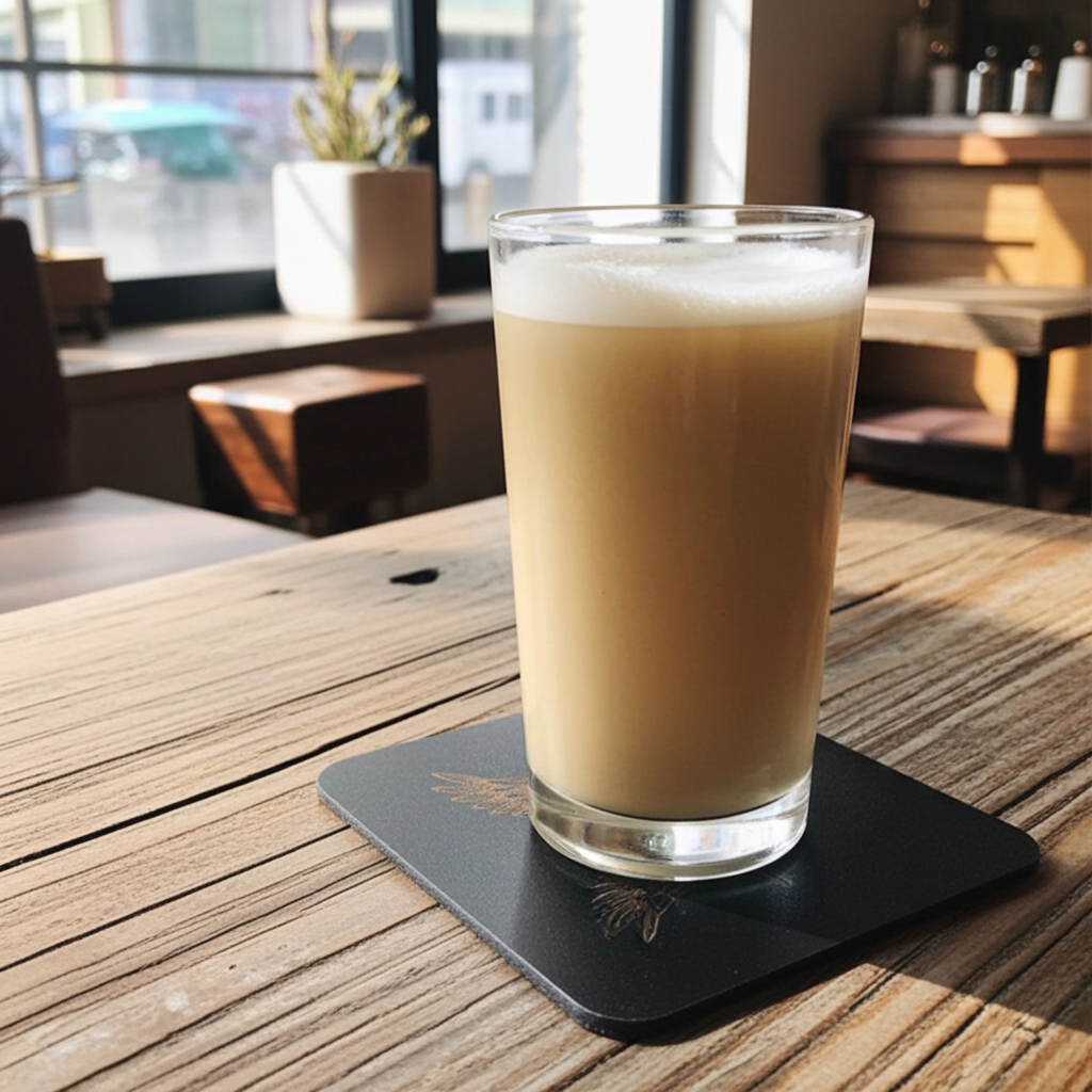 Set of 6 Wooden Coasters. Swords Theme. (3 Designs), Square. Black Wood Collection, with bumper feet.