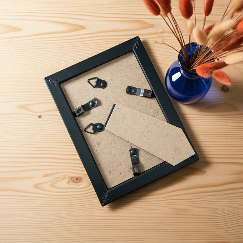 Framed Wood, Miniature Owl Engraving Wall or Display Art – 3.5 x 5 Inch (8.9 cm x12.7cm).