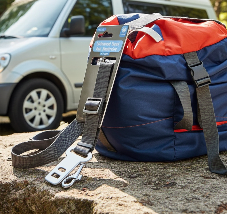 Universal seat belt restraint dogs,(30-52cms) for use in motor vehicles.