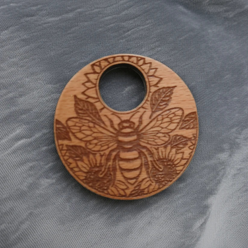x 3 Exquisite Steamed Beech Pendants Collection, with waxed necklaces.