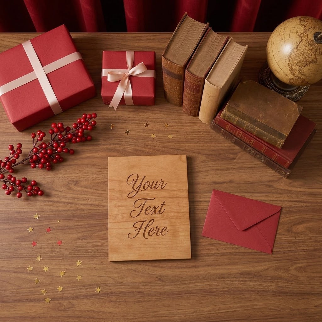 Personalised Wooden Christmas Card Plaque | H&B Thanet
