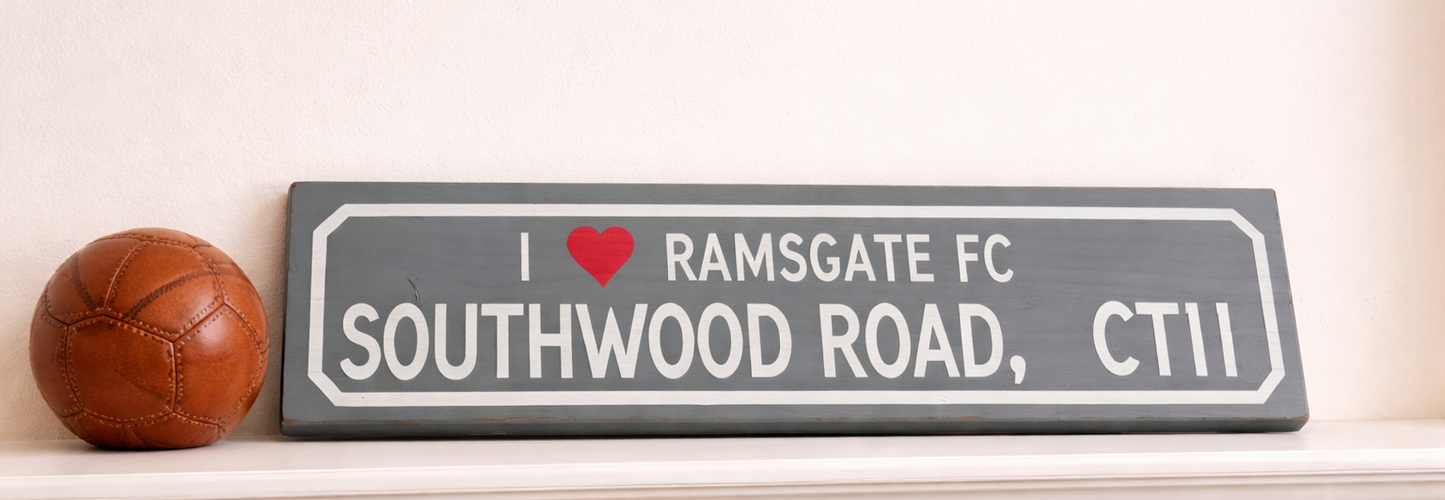 Hand painted and Bespoke, Personalised Wood Plaques, 380mm x 100mm x 17mm. Any Font and Text.