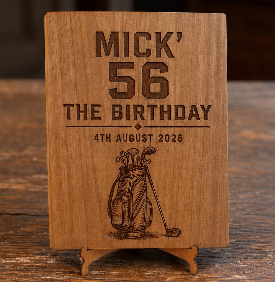 Bespoke -Personalised Steamed Beech NFC Wedding Sign & Stand | Tap to View Photos & Digital Guestbook (390 x 290mm).